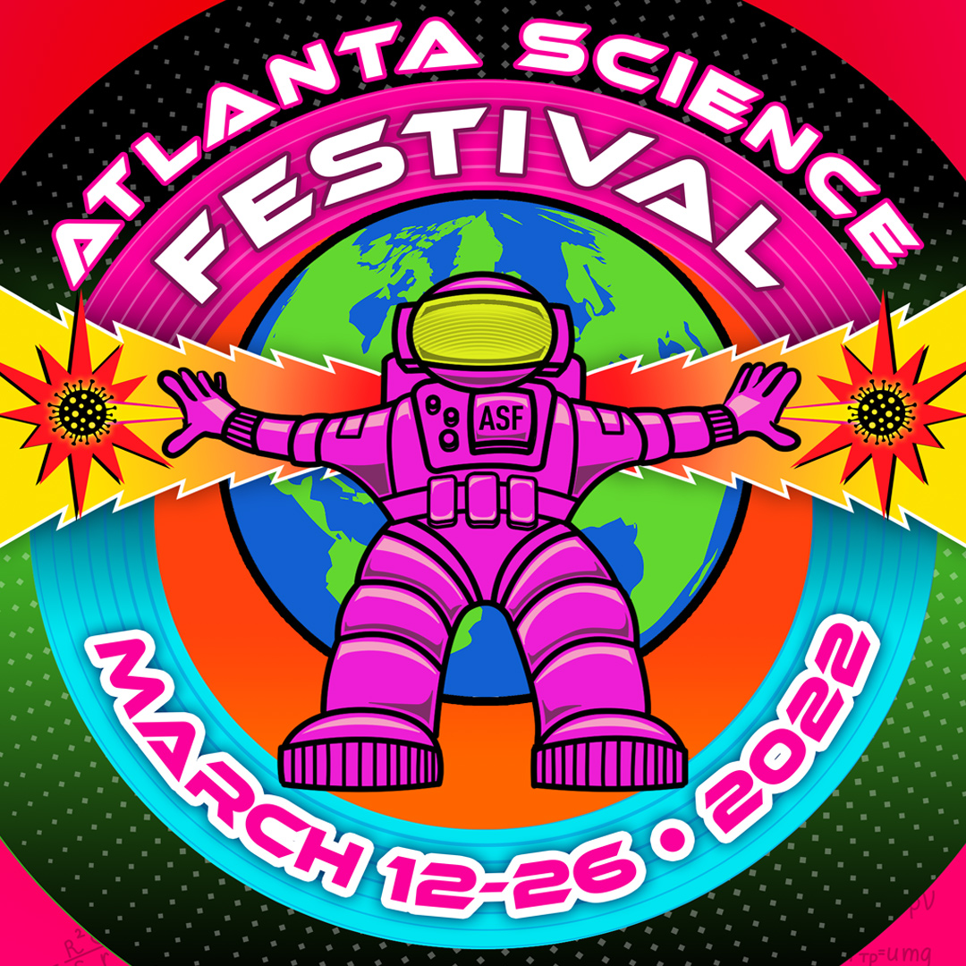 Atlanta Science Festival social graphic for Facebook and Instagram