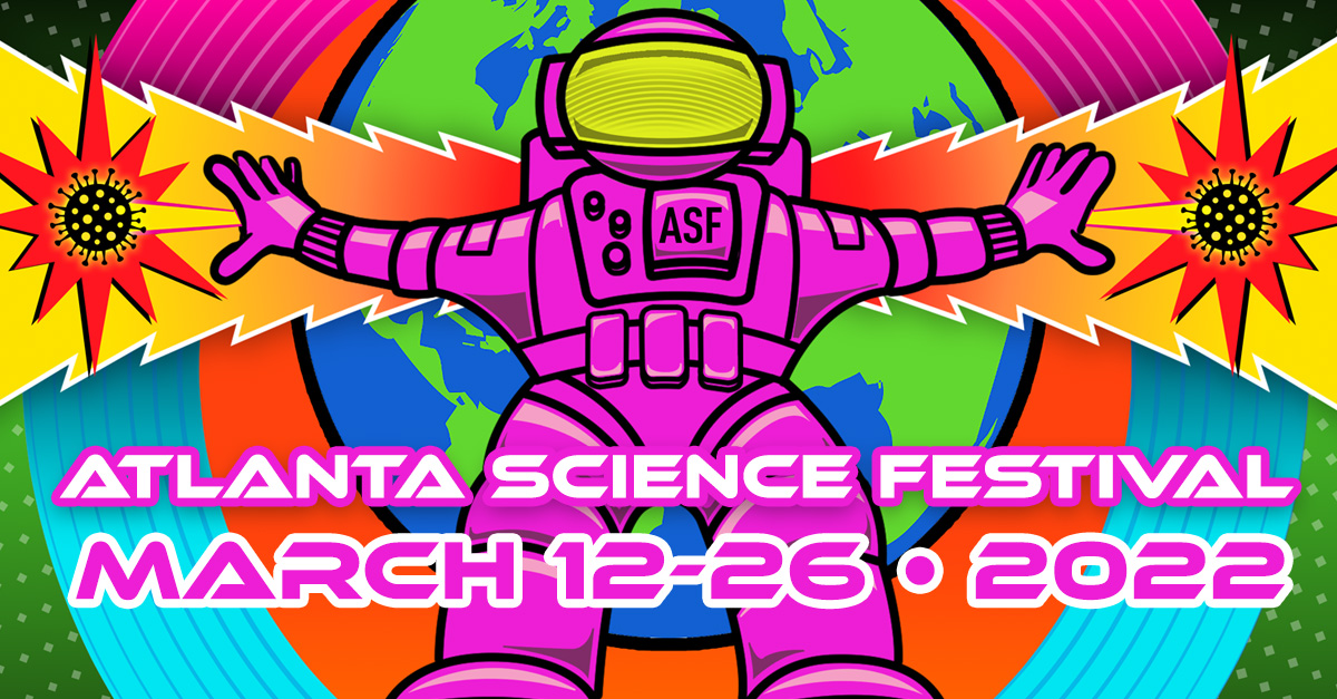 Atlanta Science Festival social graphic for Twitter and Linkedin