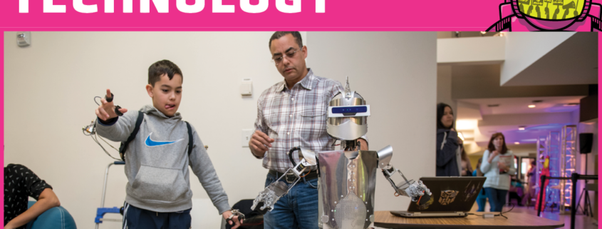 Boy moving robot using motion sensitive materials